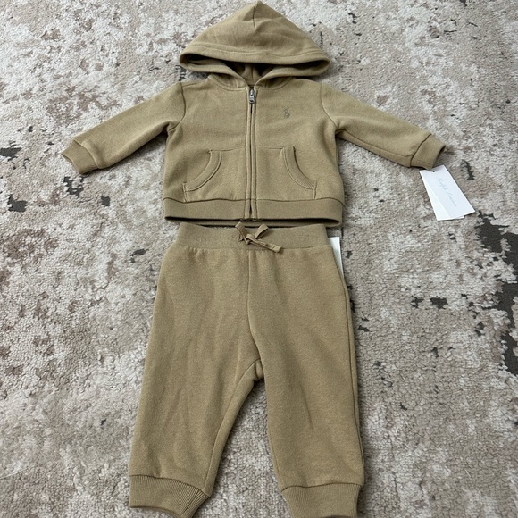 Ralph Lauren Other - Ralph Lauren Baby Boys' Fleece Full-Zip Hoodie & Pants Set Size 6 Months NWT